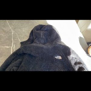 The North Face hooded shaggy fleece jacket